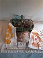 Basket Of Yarn & Unfinished items