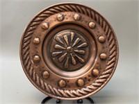 Embossed Copper Display Plate VTG