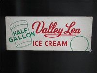 1940s Valley Lea Ice Cream Sign
