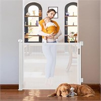 Ycozy Retractable Baby Gate for Stairs Dog Safety