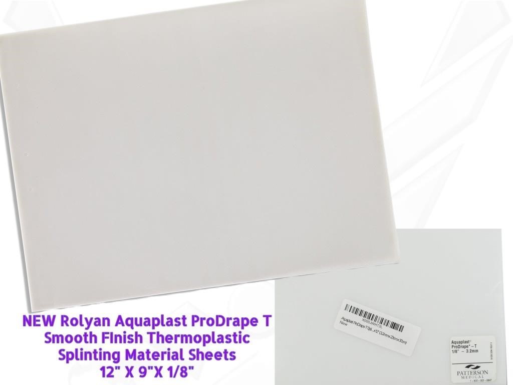 2 Rolyan Aquaplast Thermoplastic Solid Sheet AA8