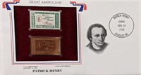 Great Americans Patrick Henry - FDC