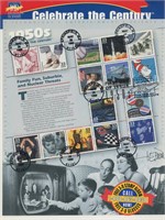 USPS 1950s Celebrate The Century Sheet of Fifteen