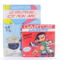 Franquin. Gaston. Disque vinyle 45T + Facteur