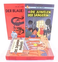 Hergé. Tintin. Lot de 6 vol en allemand