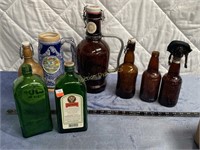 Roundup of Collectible Bottles and Stein