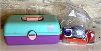 Vintage Caboodle and Sewing Notions