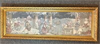 Antique Renaissance Scene Tapestry, Framed
