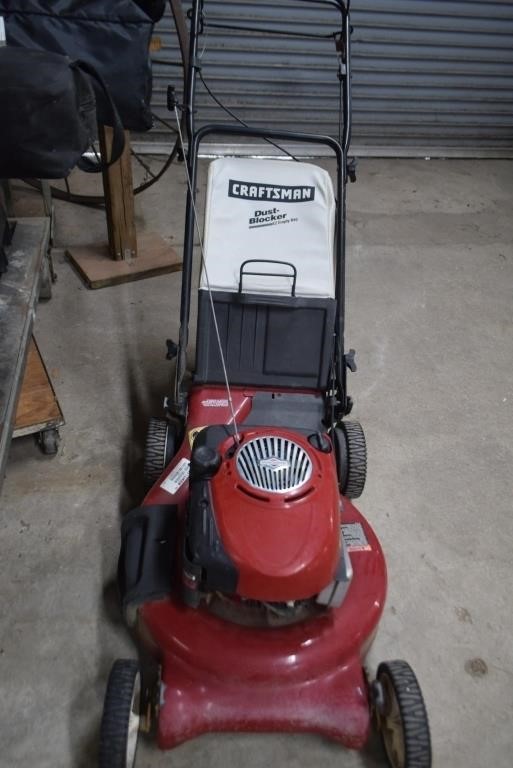 Craftsman Gas Lawn Mower, Cranked On First Pull,