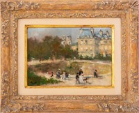 Frederick McDuff Jardin du Luxembourg Oil Canvas