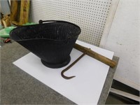Butcher hook (hand forged) - coal bucket