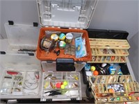 (2) Tackle Boxes and Contents – Bay City casting