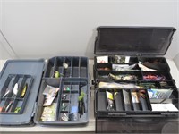 (2) Tackle Boxes and Contents – modern and