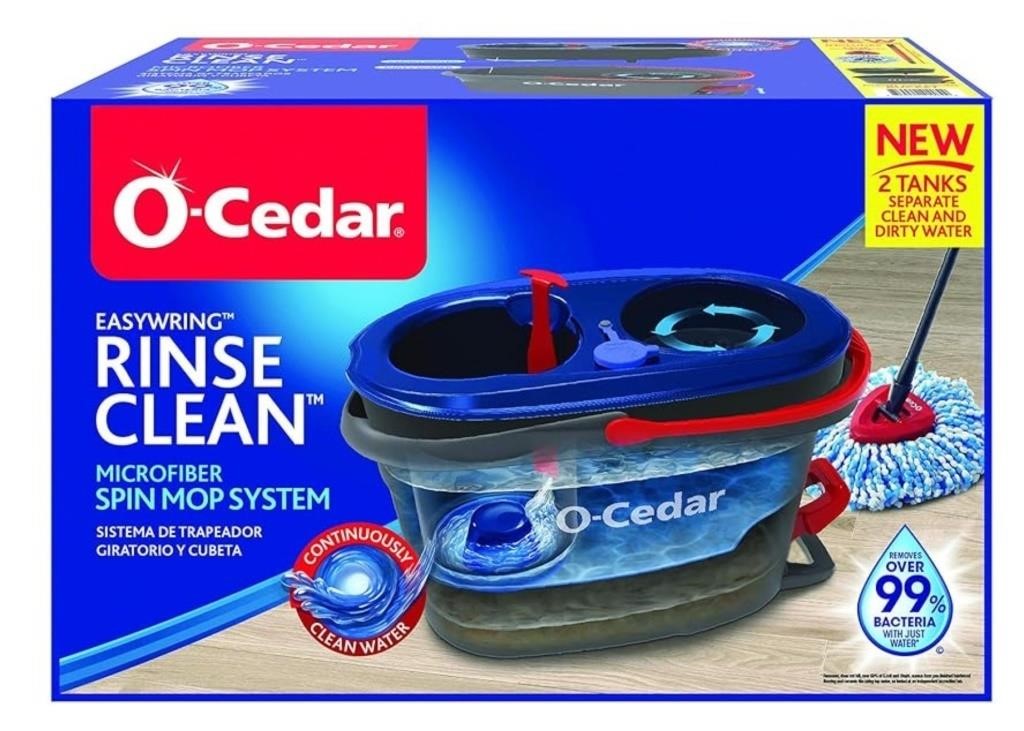 O-CEDAR EASYWRING RINSE CLEAR MICROFIBER SPIN MOP