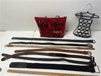 New York purse with belts and scarf holder