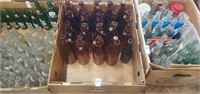 Lot Brown glass bottles with corks