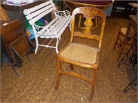 Early cane seat chair
