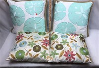 2 Pairs of Decorative Pillows