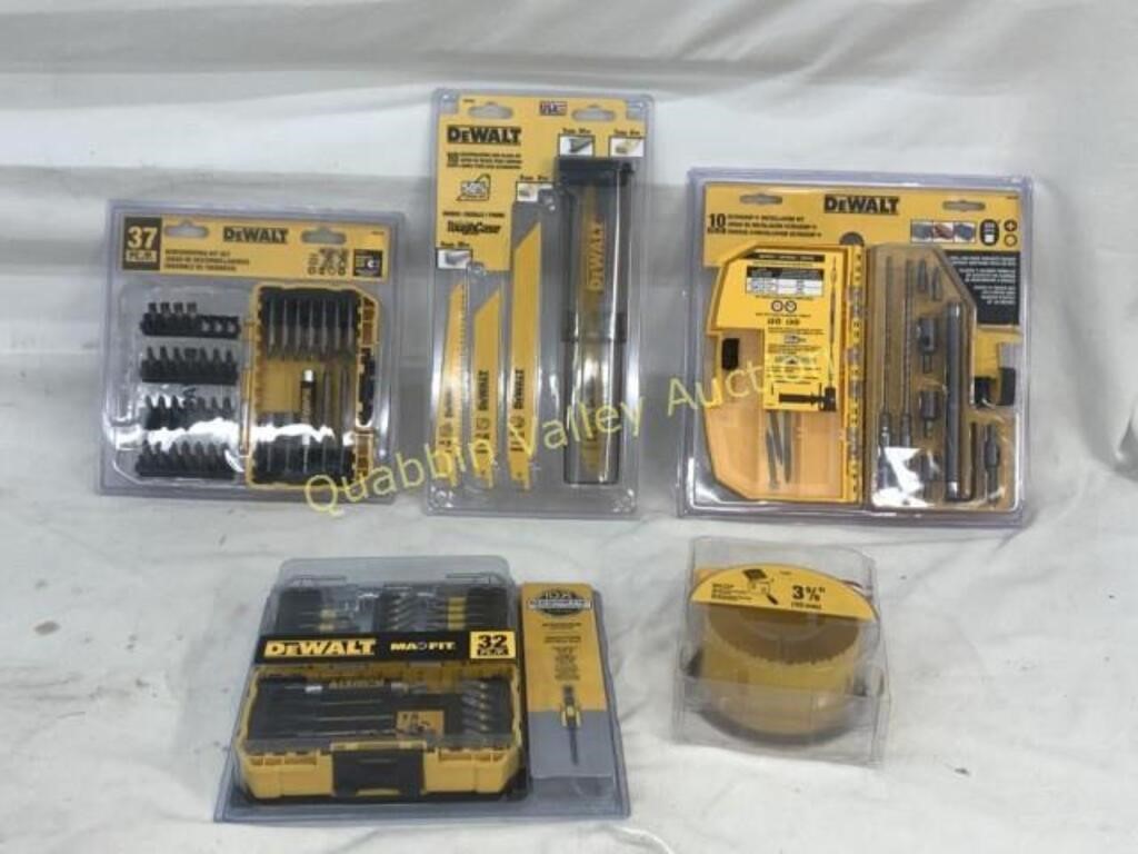 5 ASSORTED DEWALT TOOLS