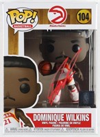 Dominique Wilkins Signed Hawks #104 Funko Pop! Vin