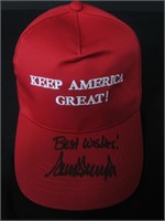 Donald Trump signed Keep America Great hat COA