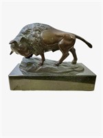 Prof Otto Poertzel German 1876-1963 Bronze Bison