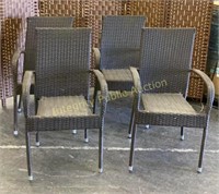 4ct Wicker Chairs