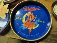 Miller High Life Lady on the Moon Beer Tray