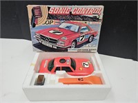 Vintage Sonic Control Battery Operated Toy Car
