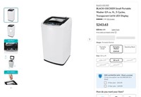 W5255  BLACKDECKER Portable Washer 0.9 cu. ft.