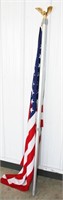 American Flag w/ Pole 6'Tall