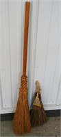 (2) Wisk Brooms - Tallest 38"