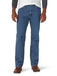 Sz 36x34 Wrangler Regular Fit Flex Jeans A21
