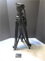Manfrotto camera tri-pod stand with plate and