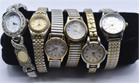 (6) Assorted Ladies Watches With Expandable W