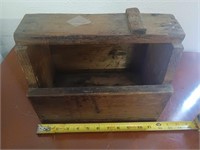 WOODEN SHOE SHINE BOX