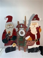 3 Panel wood Christmas decor-36” tall