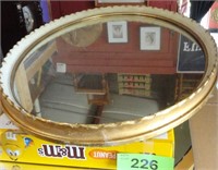 Large Oval Hanging Mirror