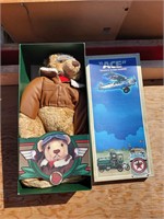 TEXACO FLYING PIONEER ACE PLUSH TEDDY BEAR