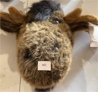 Stuffed animal, moose, head wall hanging