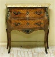 Louis XV Style Parquetry and Ormolu Chest.