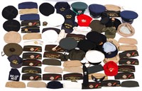 US & WORLD MILITARY VISORS HATS & CAPS LOT