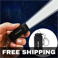 NEW Mini Keychain Pocket Torch USB Rechargeable