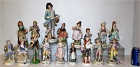 17 Vintage Porcelain Figurines Unpaired