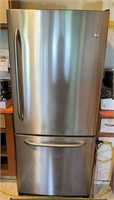 GE Stainless Steel Bottom Freezer Refrigerator