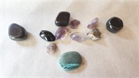 Lot of Amethyst, Magnicite and Jasper stones