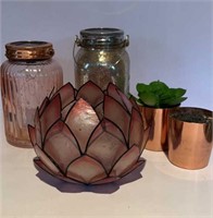 Rose Gold Lantern Lotus Lantern Copper