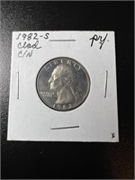 1982-S Washington Quarter Proof