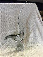 Glass Rooster Statue