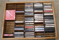 Music Cassettes & Storage Rack